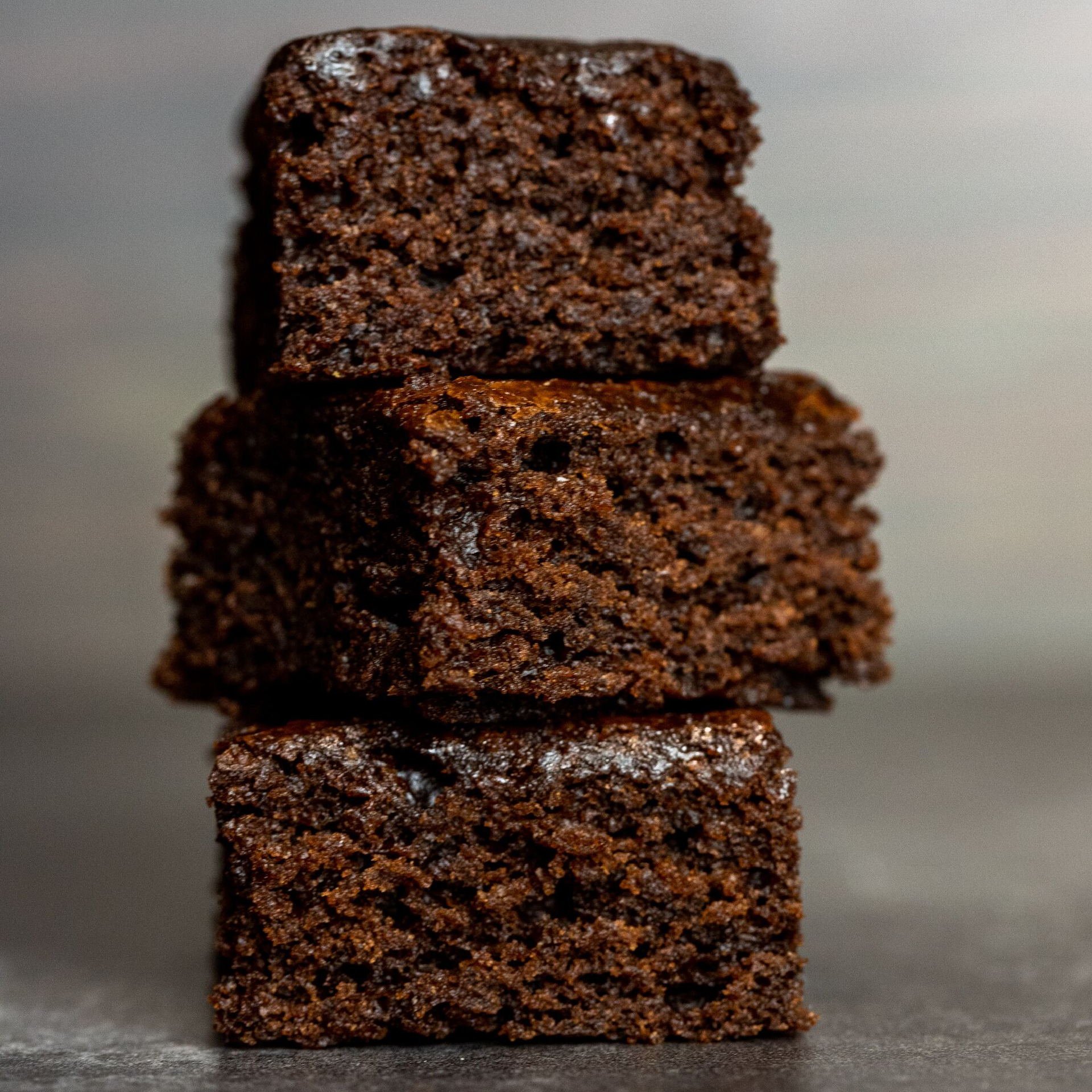 Stack of brownies